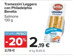 Carrefour Tramezzini Leggero con Philadelphia Beretta offerta