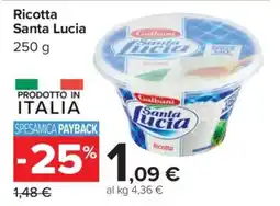 Carrefour Ricotta Santa Lucia offerta