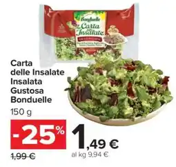 Carrefour Carta delle Insalate Insalata Gustosa Bonduelle offerta