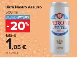 Carrefour Birra NASTRO AZZURRO offerta