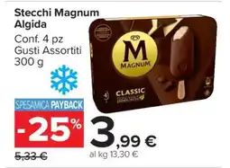Carrefour Stecchi Magnum Algida offerta