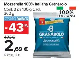 Carrefour Mozzarella 100% Italiana Granarolo offerta