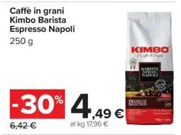 Carrefour Caffè in grani Kimbo Barista Espresso Napoli offerta