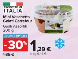 Carrefour Mini Vaschetta Gelati Carrefour offerta