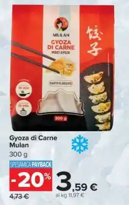 Carrefour Gyoza di Carne Mulan offerta