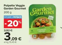 Carrefour Polpette Veggie Garden Gourmet offerta