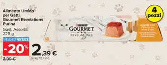 Carrefour Alimento Umido per Gatti Gourmet Revelations Purina offerta