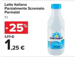 Carrefour Latte Italiano Parzialmente Scremato Parmalat offerta