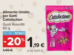 Carrefour Alimento Umido per Gatti Catisfaction offerta