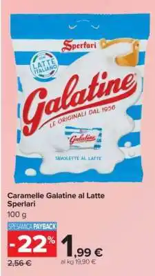 Carrefour Caramelle Galatine al Latte Sperlari offerta
