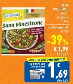 Conad Buon minestrone OROGEL offerta