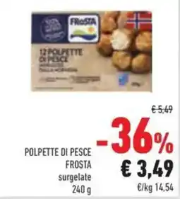 Conad Polpette di pesce FROSTA offerta