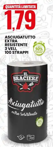 Eurospin Il a braciere sciugatutto extra resistente 3 veli, 100 strappi offerta
