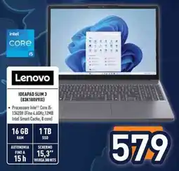 Unieuro Lenovo IDEAPAD SLIM 3 (83K100V9IX) offerta