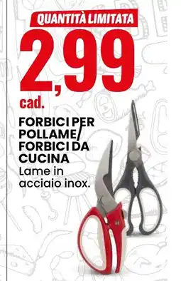 Eurospin Forbici per pollame forbici da cucina offerta