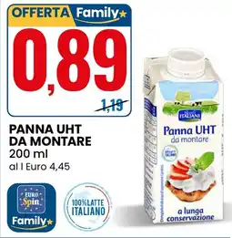 Eurospin Pascoli ITALIANI Panna UHT da montare offerta