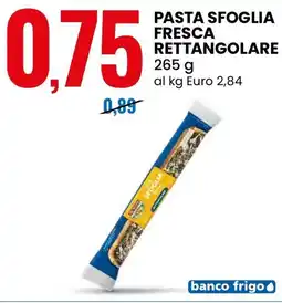 Eurospin Pasta sfoglia fresca rettangolare offerta