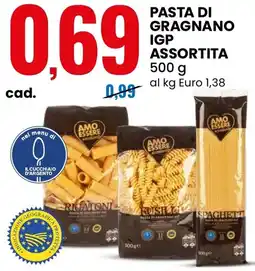 Eurospin Amo essere pasta di gragnano IGP offerta