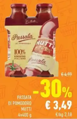 Conad Passata di pomodoro MUTTI offerta
