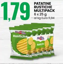 Eurospin Mambo kids patatine rustiche multipack offerta