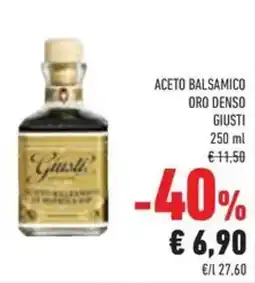 Conad Aceto balsamico oro denso GIUSTI offerta