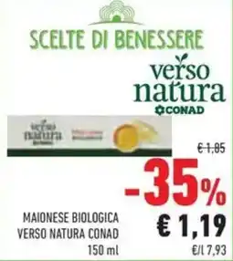 Conad Maionese biologica VERSO NATURA CONAD offerta