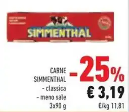 Conad CARNE SIMMENTHA offerta