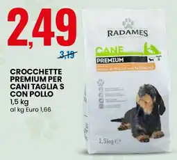 Eurospin Radames crocchette premium per cani taglia s con pollo offerta