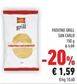 Conad Patatine grill SAN CARLO offerta