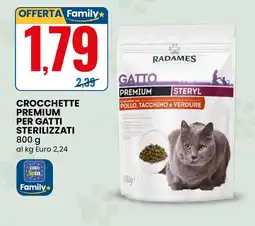 Eurospin Radames crocchette premium per gatti sterilizzati offerta