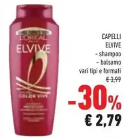 Conad Capelli elvive - shampoo - balsamo offerta