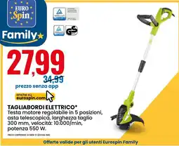 Eurospin Tagliabordi elettrico offerta