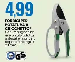 Eurospin Forbici per potatura a cricchetto offerta