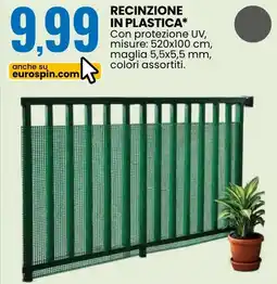 Eurospin Recinzione in plastica offerta