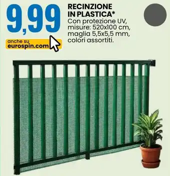 Recinzione in plastica
