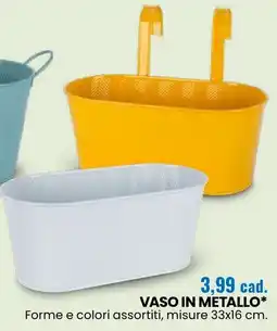 Eurospin Vaso in metallo offerta