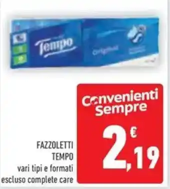 Conad Fazzoletti TEMPO offerta