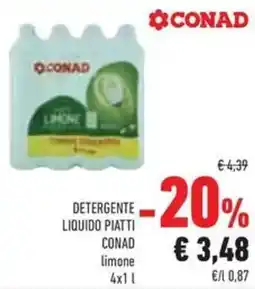 Conad Detergente liquido piatti CONAD offerta