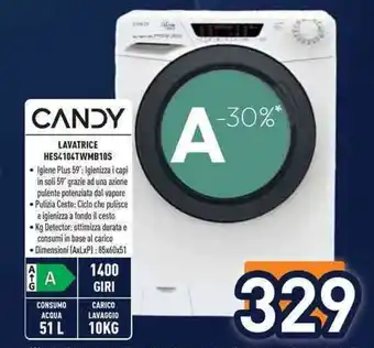 CANDY LAVATRICE HES4104TWMB10S