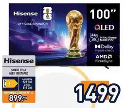 Unieuro Hisense SMART TV 4K QLED 100E7QPRO offerta