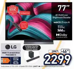 Unieuro LG SMART TV 4K OLED EVO AI 77C55 SERIE C5 offerta