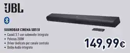 Unieuro JBL SOUNDBAR CINEMA SB510 offerta
