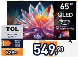 Unieuro TCL SMART TV 4K QLED 65T6C offerta