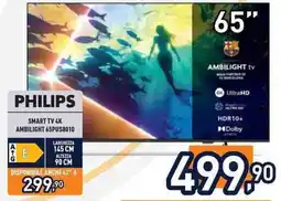 Unieuro PHILIPS SMART TV 4K AMBILIGHT 65PUS8010 offerta