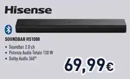 Unieuro Hisense SOUNDBAR HS1000 offerta