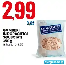 Eurospin Gamberi indopacifici sgusciati offerta