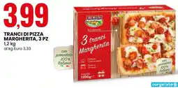 Eurospin Tre mulini tranci di pizza margherita offerta