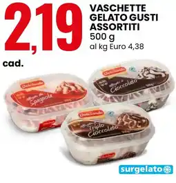 Eurospin Dolciando vaschette gelato offerta