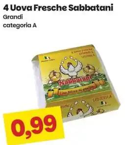 Prix Quality 4 Uova Fresche Sabbatani Grandi offerta