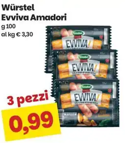 Prix Quality Würstel Evviva Amadori offerta